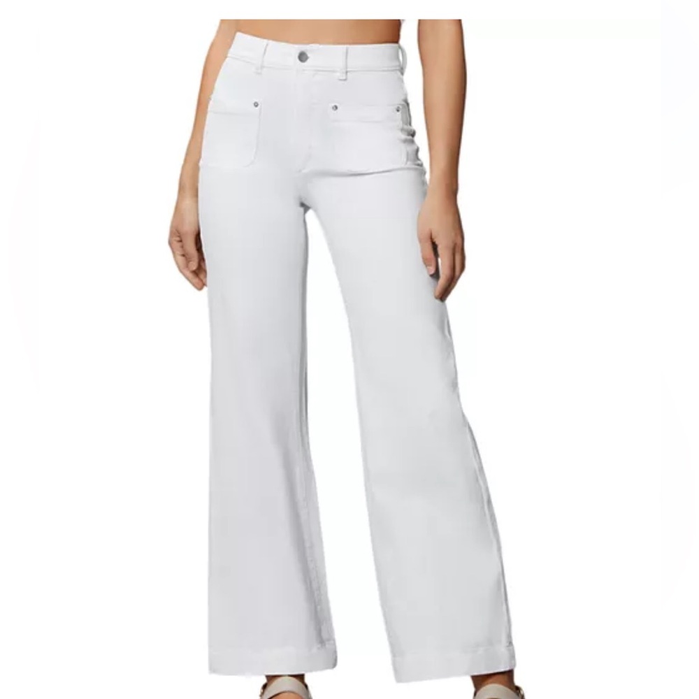 DL Hepburn Wide Leg white Jean